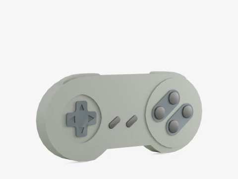 Pengontrol Game Klasik 05 Model 3D