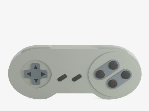 Pengontrol Game Klasik 05 Model 3D