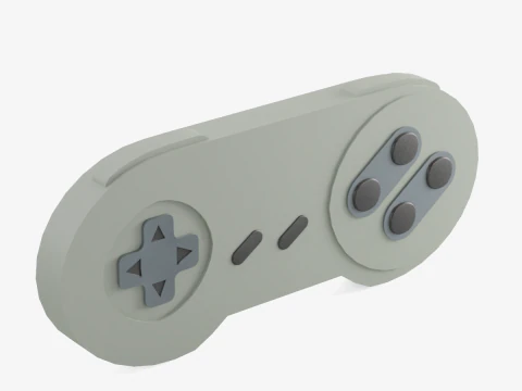 Pengontrol Game Klasik 05 Model 3D