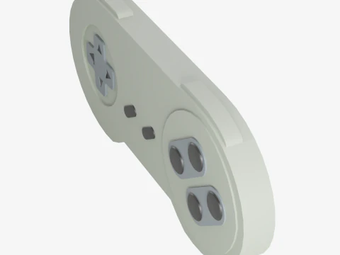Pengontrol Game Klasik 05 Model 3D