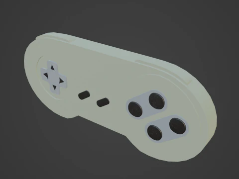 Pengontrol Game Klasik 05 Model 3D