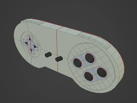 Pengontrol Game Klasik 05 Model 3D