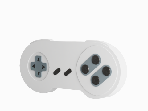 Classic Game Controller 06 3D Model