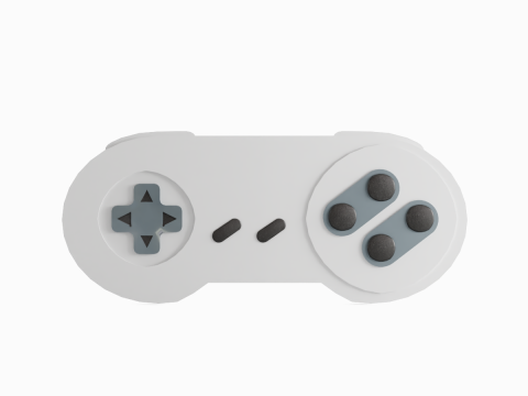 Classic Game Controller 06 Modelo 3D