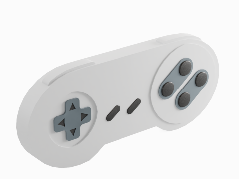 Classic Game Controller 06 Modelo 3D