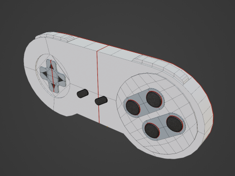 Classic Game Controller 06 Modelo 3D
