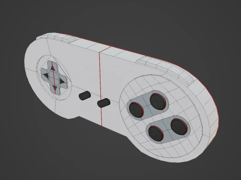Classic Game Controller 06 3D Model