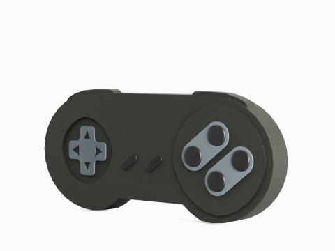 Classic Game Controller 07 3D Model