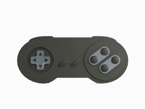 Classic Game Controller 07 3D Model