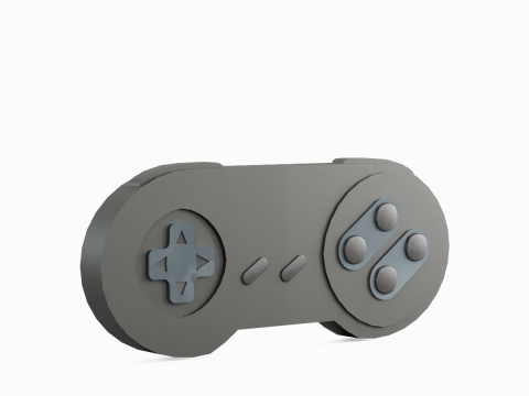 Classic Game Controller 07 3D Model