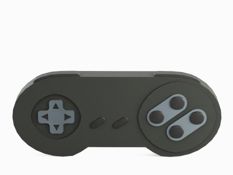 Classic Game Controller 07 3D Model