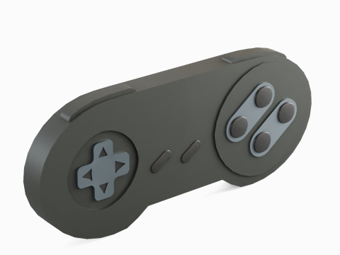 Classic Game Controller 07 3D Model