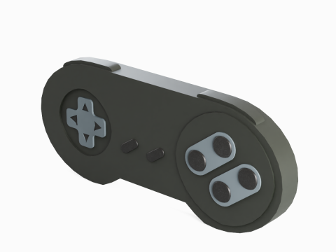 Classic Game Controller 07 3D Model