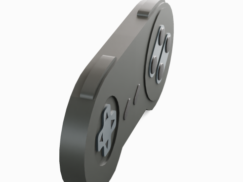 Classic Game Controller 07 3D Model