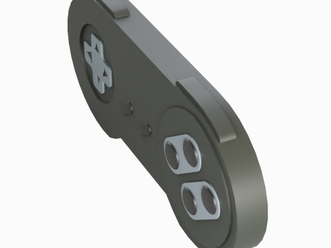 Classic Game Controller 07 3D Model