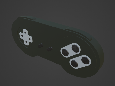 Classic Game Controller 07 3D Model