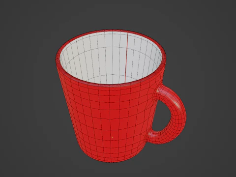Kaffeetasse 02 3D Modell