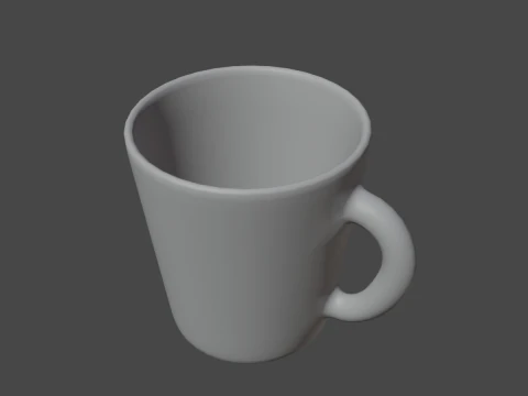 Kaffeetasse 02 3D Modell