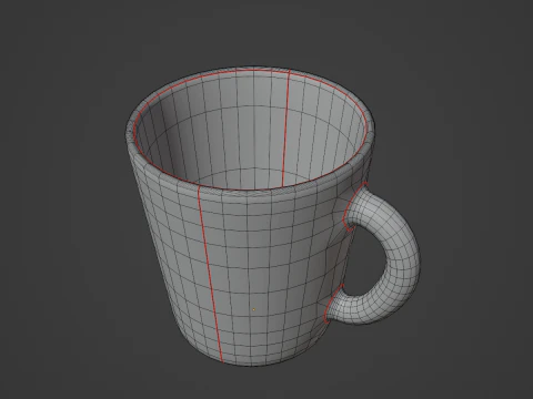 Kaffeetasse 02 3D Modell