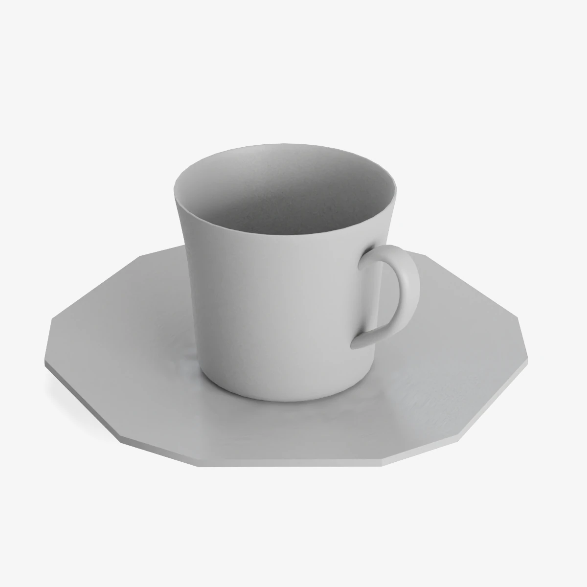 Cup of Coffee 3D Model .c4d .max .obj .3ds .fbx .stl .blend