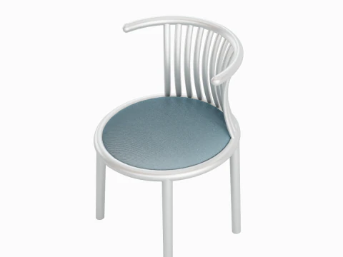 곡선 철 의자 01 3D 모델