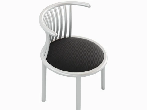 Curved Iron Chair 03 3D Model