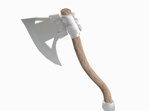 Fantasy Medieval Axe 01 3D 모델