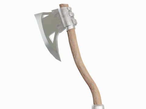 Fantasy Medieval Axe 01 3D Model
