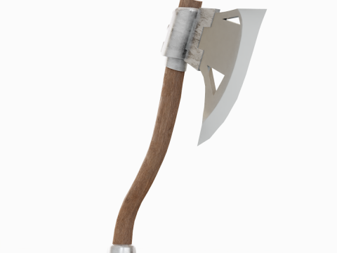 Fantasy Medieval Axe 01 3D Model