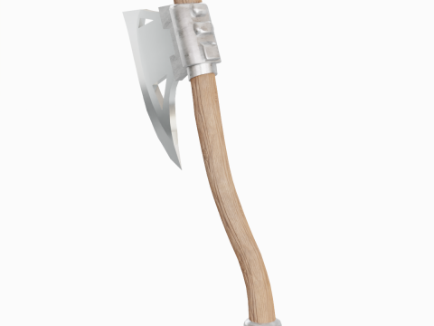 Fantasy Medieval Axe 01 3D Model