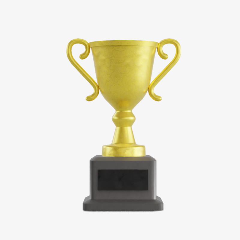 Gold Trophy 01 3D-Modell .c4d .max .obj .3ds .fbx .stl .blend 