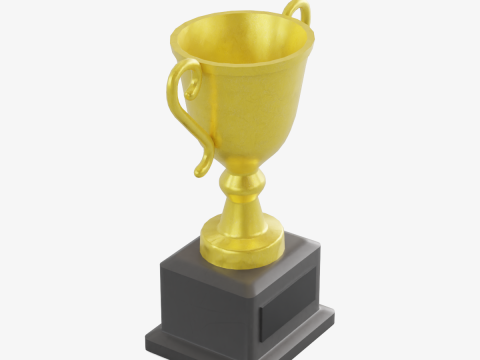 Gold Trophy 01 3D-Modell