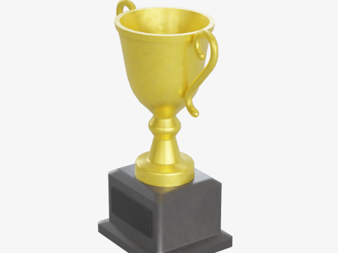 Gold Trophy 01 3D-Modell