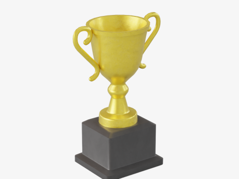 Gold Trophy 01 3D-Modell