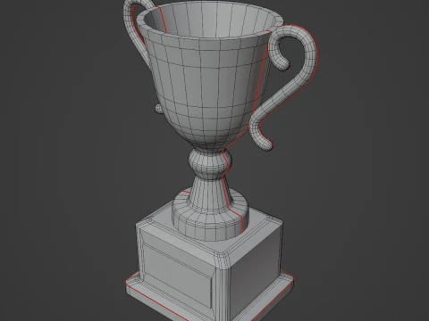 金奖杯01 3D 模型