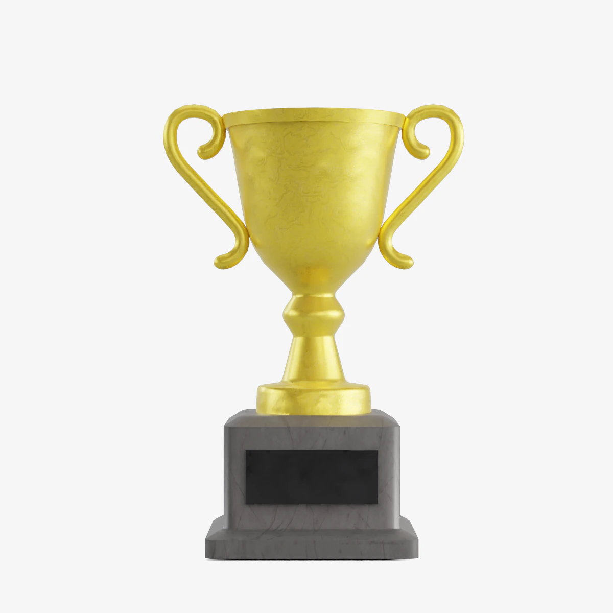 Gold Trophy 02 3D Model .c4d .max .obj .3ds .fbx .stl .blend 