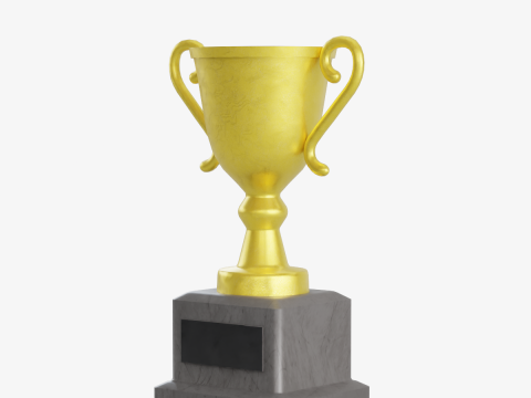 Gold Trophy 02 3Dモデル