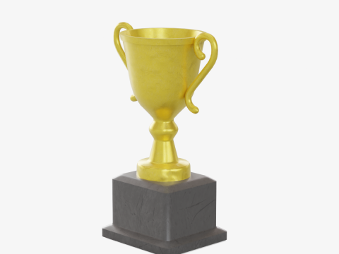 Gold Trophy 02 3Dモデル