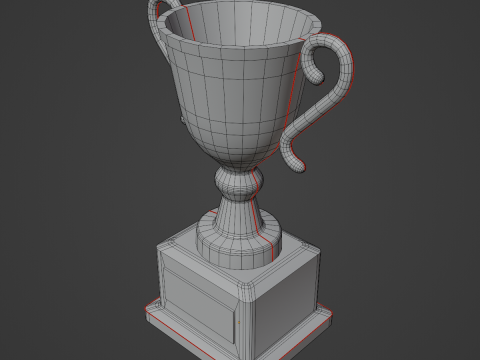 Gold Trophy 02 3Dモデル