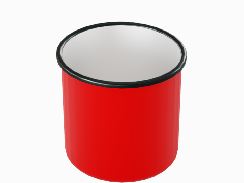 Iron Mug 01 3D Model