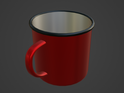 Iron Mug 01 3D Model