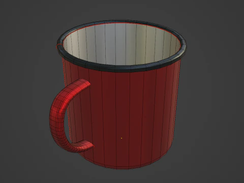 Iron Mug 01 3D Model