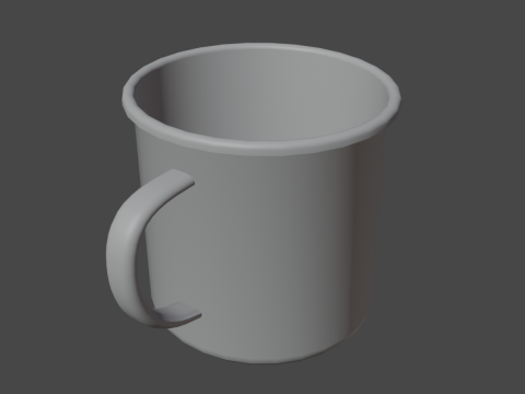 Iron Mug 01 3D Model
