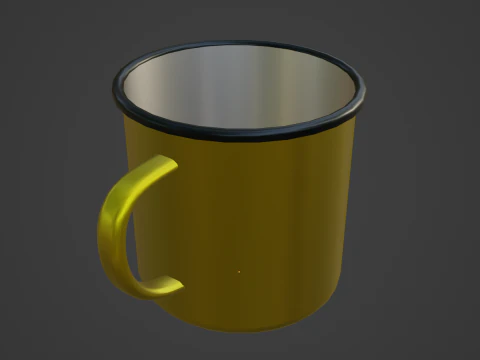 Iron Mug 02 3D Model