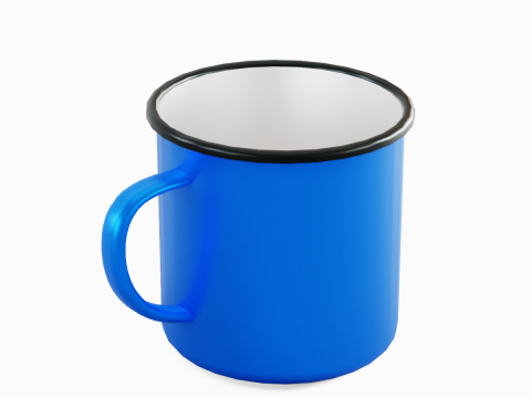 Iron Mug 04 3Dモデル
