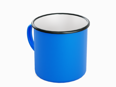 Iron Mug 04 3Dモデル