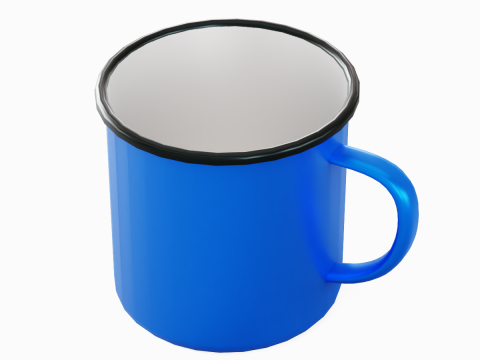Iron Mug 04 3Dモデル