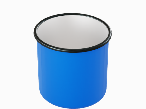 Iron Mug 04 3Dモデル