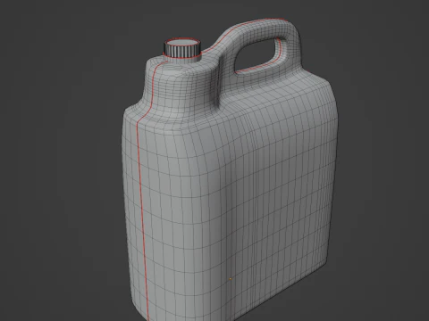 Plastic Canister 02 3D Model