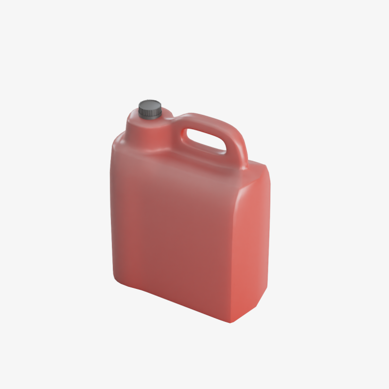 Plastic Canister 03 3D Model .c4d .max .obj .3ds .fbx .stl .blend 